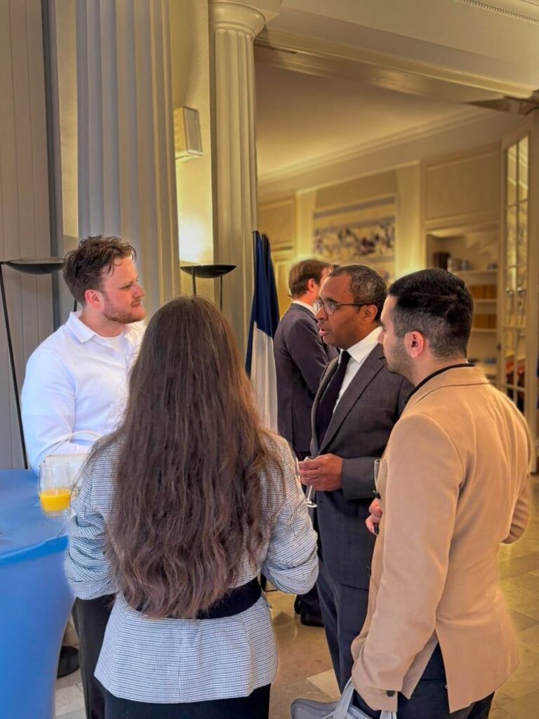 Arayik Grigorian and Ambassador Pap Ndiaye at the Permanent Representation of France to the Council of Europe - Themis International Human Rights Association