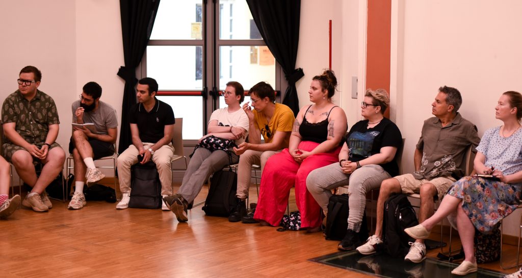 Human rights education delegates gathered for working sessions in Turin